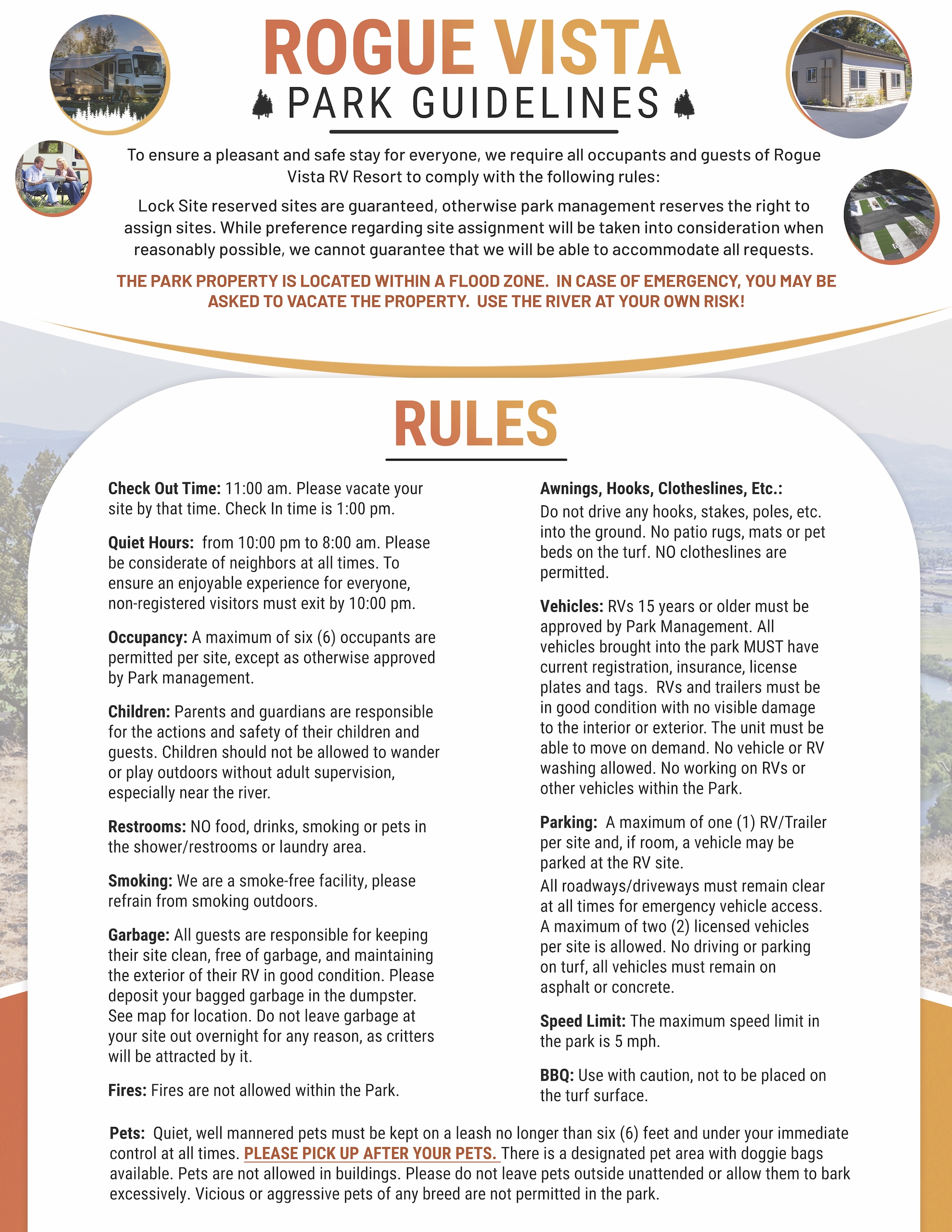 Campground rules